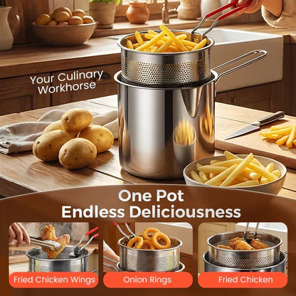 🔥Hot Sale 49% OFF🔥304 Stainless Steel Multifuntional Fryer