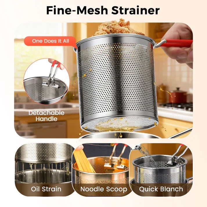🔥Hot Sale 49% OFF🔥304 Stainless Steel Multifuntional Fryer