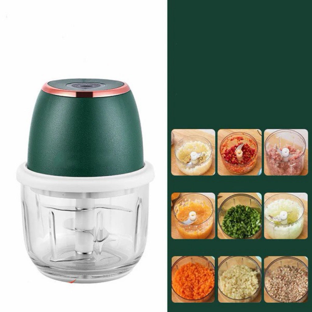 🥘50% OFF NOW ! ⚡Cordless Mini Electric Food Processor – Rechargeable Wireless Mini Chopper, Effortlessly Mince Meat, Chop Garlic & Make Baby Food, Compact Portable Kitchen Blender