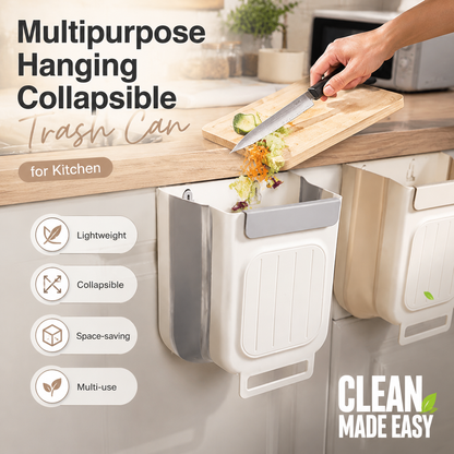 🗑️Multipurpose Hanging Collapsible Trash Can for Kitchen