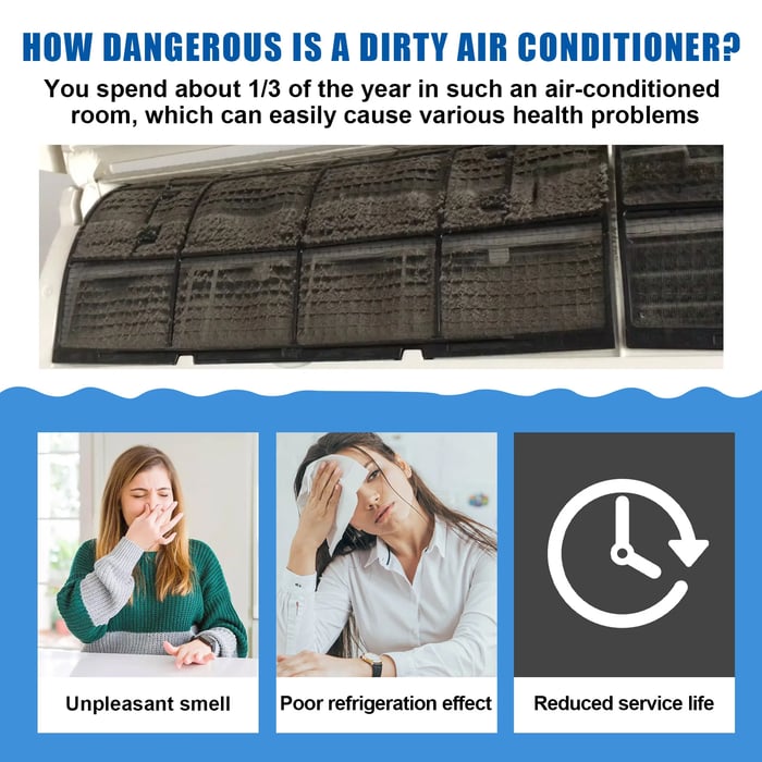 🥳2026 HOT SALE🥳💞50K+ SOLD!🌬️🧼 50% OFF! Air Conditioner Cleaner – Removes mold & dust, eliminates musty odours. Breathe fresh, healthy air all summer! ❄️✨