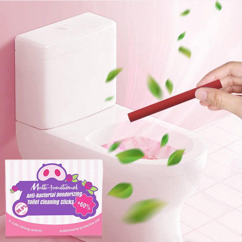 ⏰Last Day Hot Sale!!⌛✨Multi-functional Anti-Bacterial Deodorizing Toilet Cleaning Sticks🌈