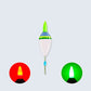 Color-Changing Electronic Night Glow Fishing Float Set