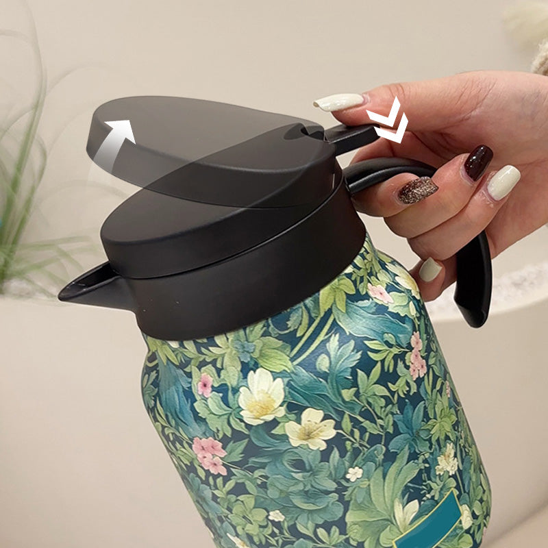 🥳2026 HOT SALE🥳💞50K+ SOLD!🌿(Food-grade 304 stainless steel inner tank)🍵 Flash Sale 49% Off! Insulated Teapot with Strainer – Brew whole leaf tea freely. Stays hot for hours, pours perfectly. Your quiet moment companion. 🍂☕
