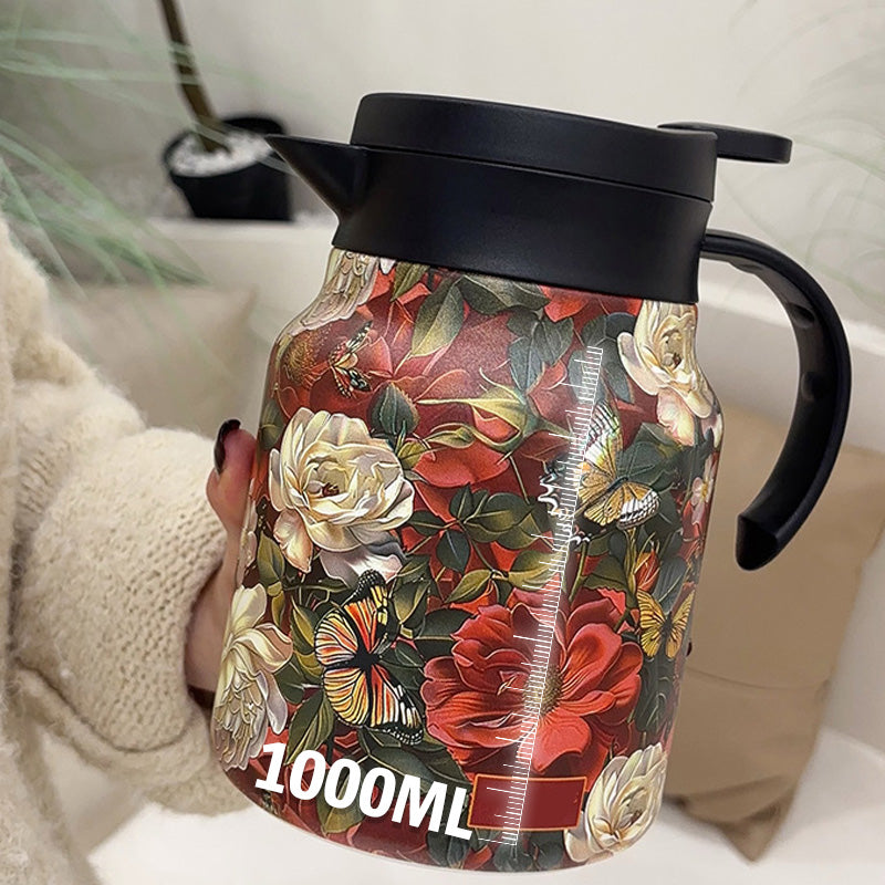 🥳2026 HOT SALE🥳💞50K+ SOLD!🌿(Food-grade 304 stainless steel inner tank)🍵 Flash Sale 49% Off! Insulated Teapot with Strainer – Brew whole leaf tea freely. Stays hot for hours, pours perfectly. Your quiet moment companion. 🍂☕