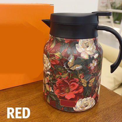 🥳2026 HOT SALE🥳💞50K+ SOLD!🌿(Food-grade 304 stainless steel inner tank)🍵 Flash Sale 49% Off! Insulated Teapot with Strainer – Brew whole leaf tea freely. Stays hot for hours, pours perfectly. Your quiet moment companion. 🍂☕