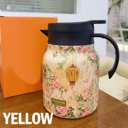 🥳2026 HOT SALE🥳💞50K+ SOLD!🌿(Food-grade 304 stainless steel inner tank)🍵 Flash Sale 49% Off! Insulated Teapot with Strainer – Brew whole leaf tea freely. Stays hot for hours, pours perfectly. Your quiet moment companion. 🍂☕