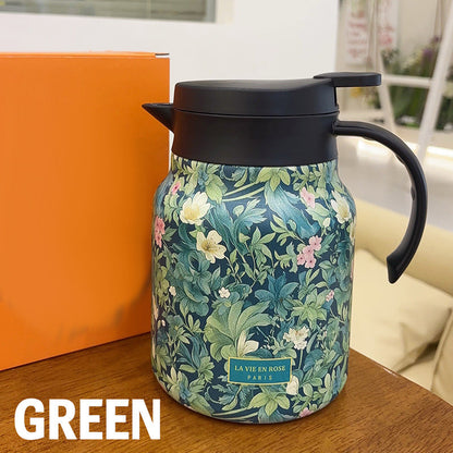🥳2026 HOT SALE🥳💞50K+ SOLD!🌿(Food-grade 304 stainless steel inner tank)🍵 Flash Sale 49% Off! Insulated Teapot with Strainer – Brew whole leaf tea freely. Stays hot for hours, pours perfectly. Your quiet moment companion. 🍂☕