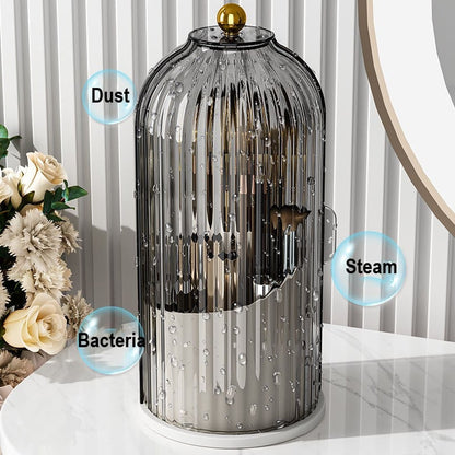 🧴50% OFF NOW! 🏠Wall Mounted Sliding Lid Toothbrush Organizer｜360° Rotatable Dustproof Bathroom Storage Holder ✨