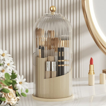 🧴50% OFF NOW! 🏠Wall Mounted Sliding Lid Toothbrush Organizer｜360° Rotatable Dustproof Bathroom Storage Holder ✨