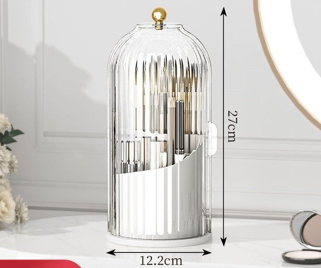 🧴50% OFF NOW! 🏠Wall Mounted Sliding Lid Toothbrush Organizer｜360° Rotatable Dustproof Bathroom Storage Holder ✨