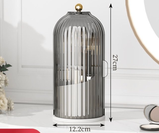 🧴50% OFF NOW! 🏠Wall Mounted Sliding Lid Toothbrush Organizer｜360° Rotatable Dustproof Bathroom Storage Holder ✨