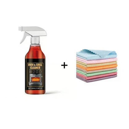🧼 50% OFF NOW! 🔥 Oven & Grill Cleaning Spray – Powerful Degreaser, Odor Eliminator & Easy Spray 🧽