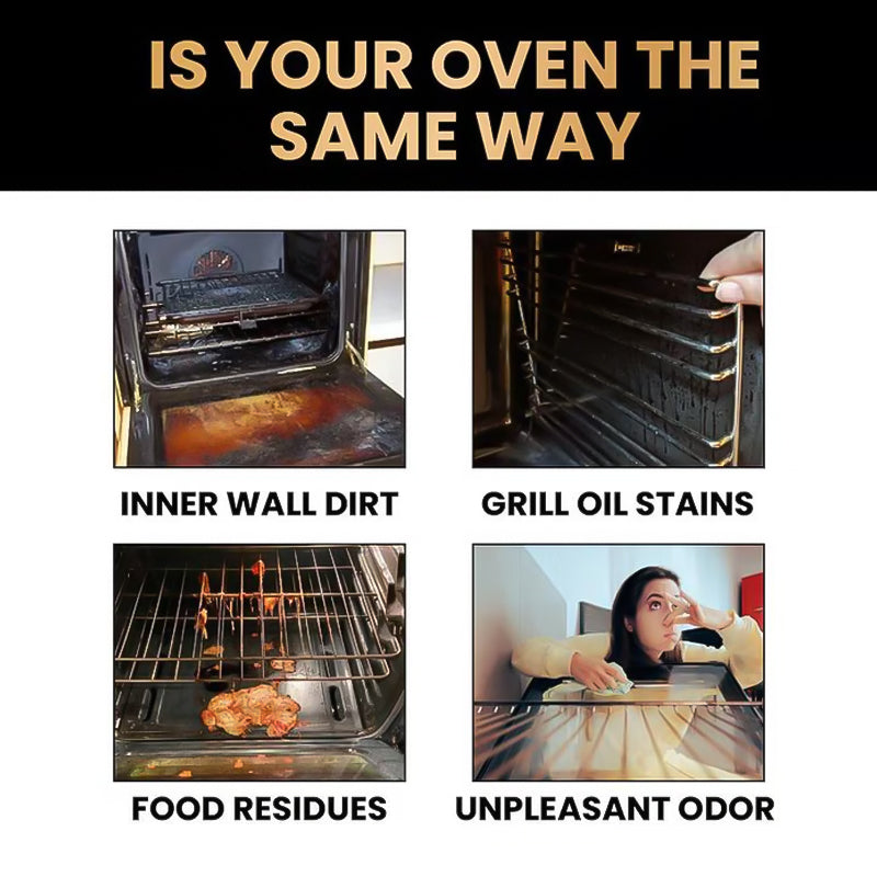 🧼 50% OFF NOW! 🔥 Oven & Grill Cleaning Spray – Powerful Degreaser, Odor Eliminator & Easy Spray 🧽