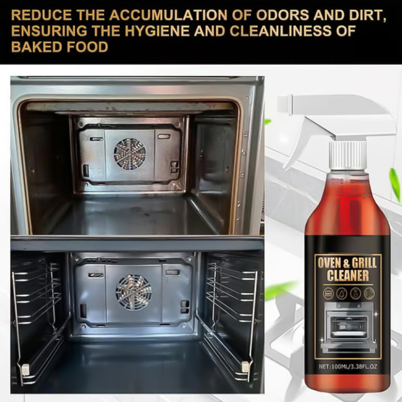 🧼 50% OFF NOW! 🔥 Oven & Grill Cleaning Spray – Powerful Degreaser, Odor Eliminator & Easy Spray 🧽