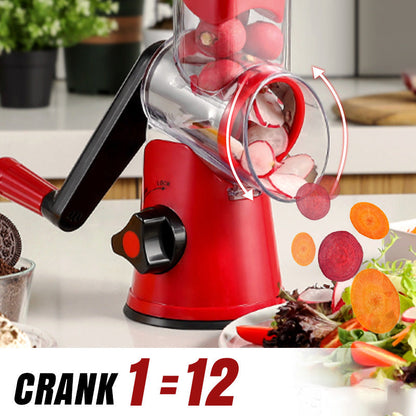 🧀🥕 50% OFF!  | 3-in-1 Rotating Cheese Slicer & Vegetable Grater!