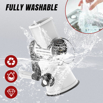 🧀🥕 50% OFF!  | 3-in-1 Rotating Cheese Slicer & Vegetable Grater!