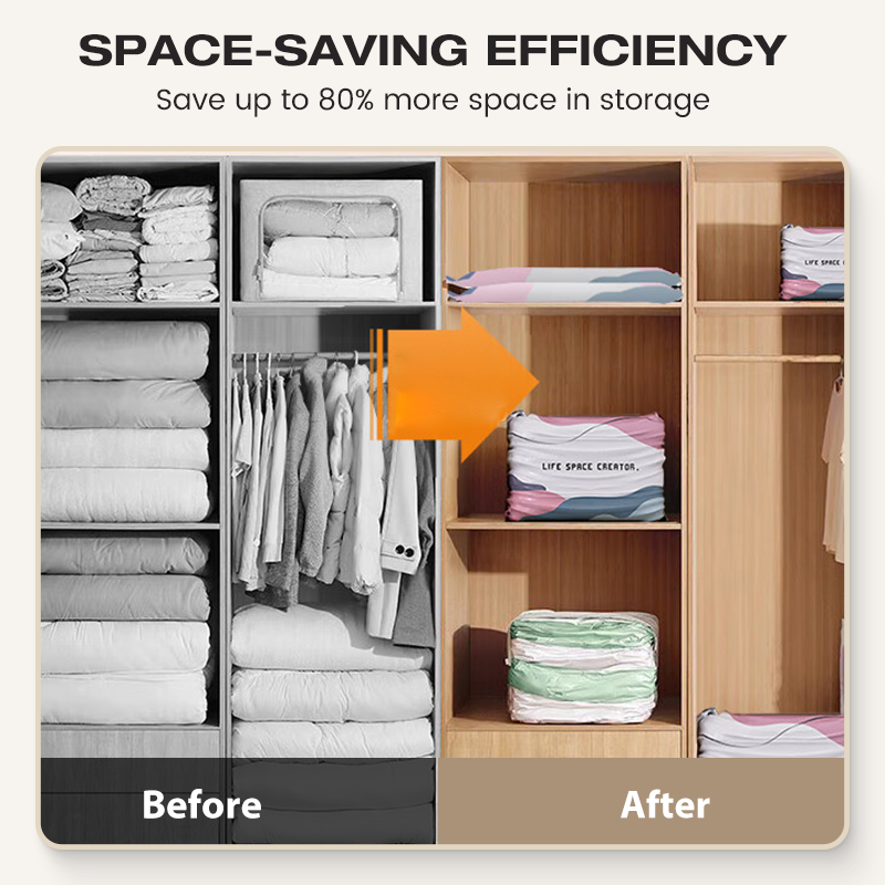 🥳2026 HOT SALE🥳💞50K+ SOLD!🧳💨 50% OFF! No‑Pump Vacuum Storage Bags