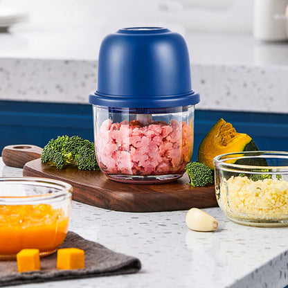 🥘50% OFF NOW ! ⚡Cordless Mini Electric Food Processor – Rechargeable Wireless Mini Chopper, Effortlessly Mince Meat, Chop Garlic & Make Baby Food, Compact Portable Kitchen Blender