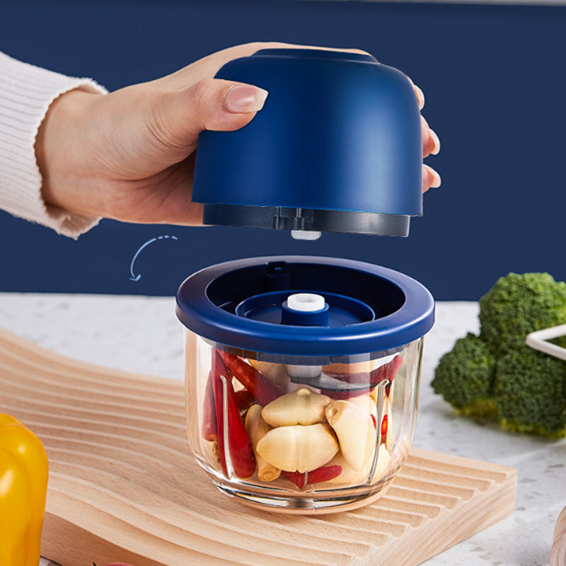 🥘50% OFF NOW ! ⚡Cordless Mini Electric Food Processor – Rechargeable Wireless Mini Chopper, Effortlessly Mince Meat, Chop Garlic & Make Baby Food, Compact Portable Kitchen Blender