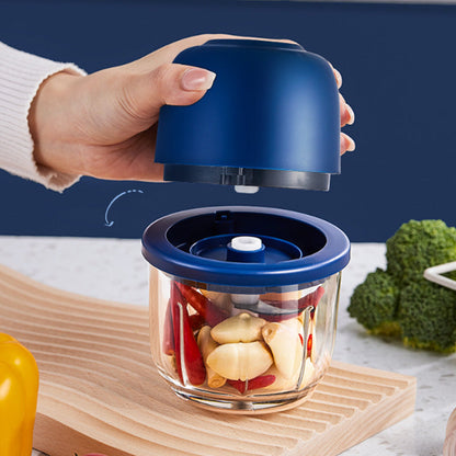 🥘50% OFF NOW ! ⚡Cordless Mini Electric Food Processor – Rechargeable Wireless Mini Chopper, Effortlessly Mince Meat, Chop Garlic & Make Baby Food, Compact Portable Kitchen Blender