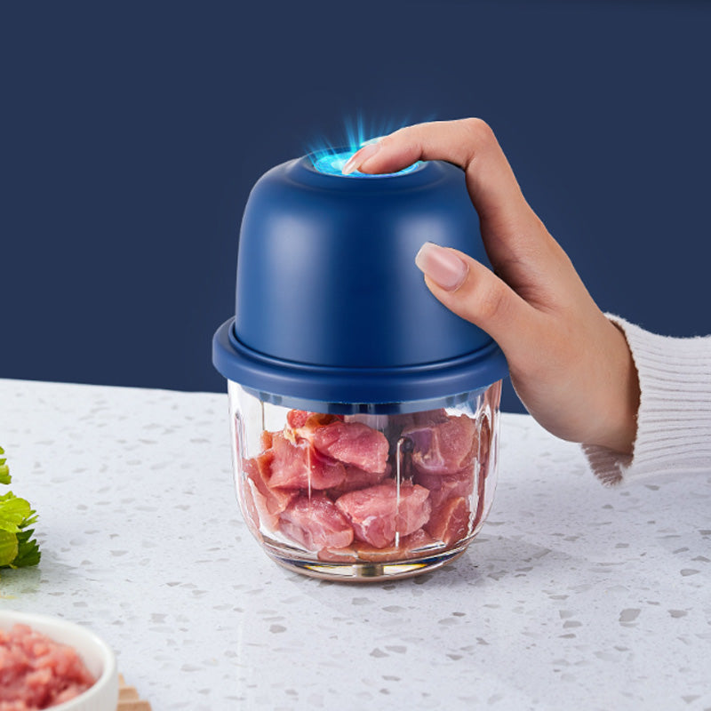 🥘50% OFF NOW ! ⚡Cordless Mini Electric Food Processor – Rechargeable Wireless Mini Chopper, Effortlessly Mince Meat, Chop Garlic & Make Baby Food, Compact Portable Kitchen Blender