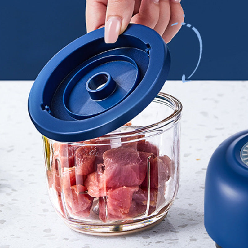 🥘50% OFF NOW ! ⚡Cordless Mini Electric Food Processor – Rechargeable Wireless Mini Chopper, Effortlessly Mince Meat, Chop Garlic & Make Baby Food, Compact Portable Kitchen Blender