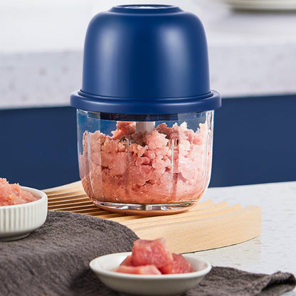 🥘50% OFF NOW ! ⚡Cordless Mini Electric Food Processor – Rechargeable Wireless Mini Chopper, Effortlessly Mince Meat, Chop Garlic & Make Baby Food, Compact Portable Kitchen Blender