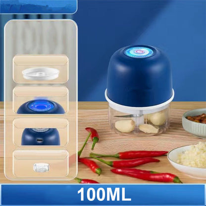 🥘50% OFF NOW ! ⚡Cordless Mini Electric Food Processor – Rechargeable Wireless Mini Chopper, Effortlessly Mince Meat, Chop Garlic & Make Baby Food, Compact Portable Kitchen Blender
