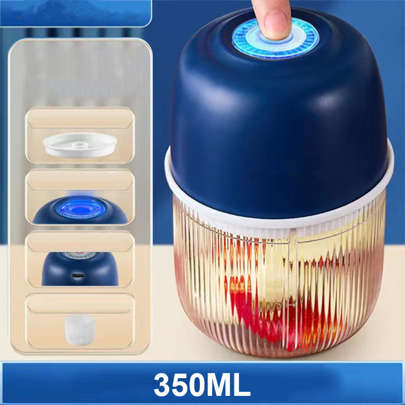 🥘50% OFF NOW ! ⚡Cordless Mini Electric Food Processor – Rechargeable Wireless Mini Chopper, Effortlessly Mince Meat, Chop Garlic & Make Baby Food, Compact Portable Kitchen Blender