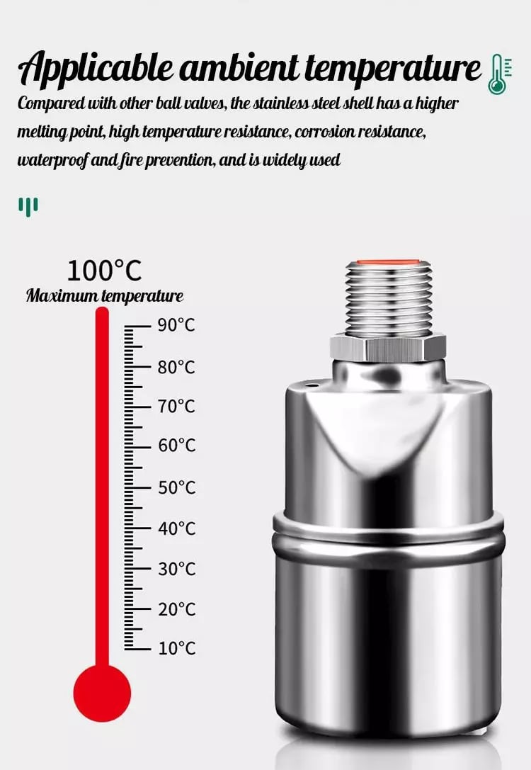 🥰2026 New Hot Sale - 50% OFF✨304 Stainless Steel Completely Automatic Water Level Control Floating Valve