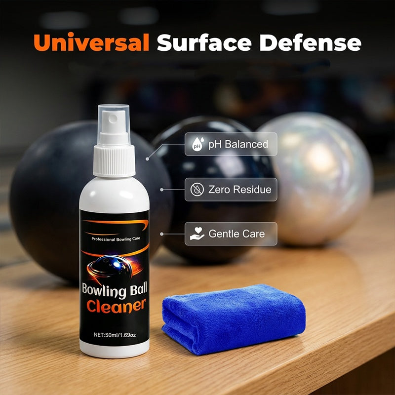 🥳2026 HOT SALE🥳💞50K+ SOLD!🎳💪 50% OFF! Pro-Grade Bowling Ball Cleaner – Instantly removes lane oil. Includes premium towel. Keeps your ball performing like new! ✨