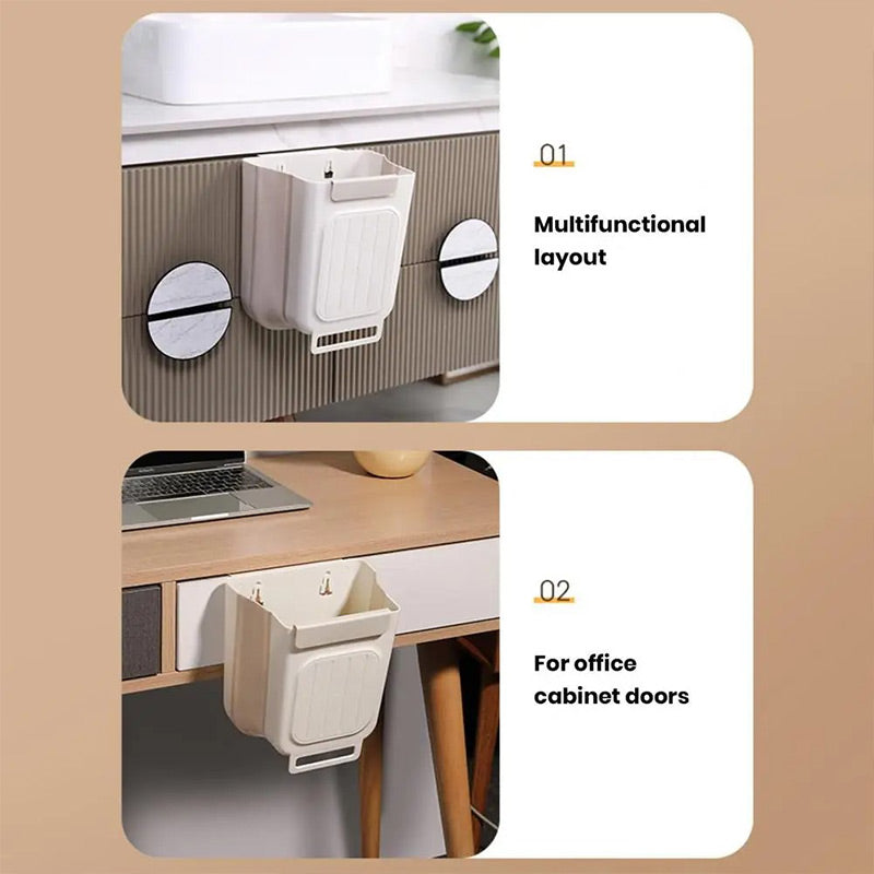 🗑️Multipurpose Hanging Collapsible Trash Can for Kitchen