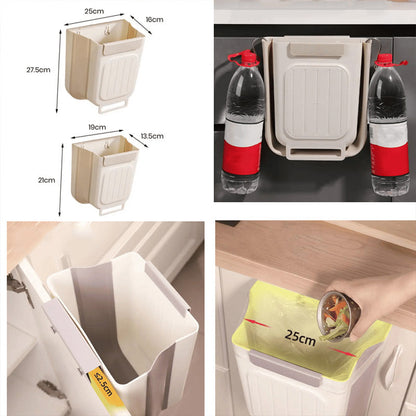 🗑️Multipurpose Hanging Collapsible Trash Can for Kitchen