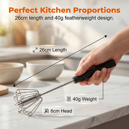 📢📢50% OFF !! ⏰Stainless Steel Semi-Automatic Hand Egg Beater