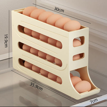 4-Tier Tilted Design Egg Storage Rack