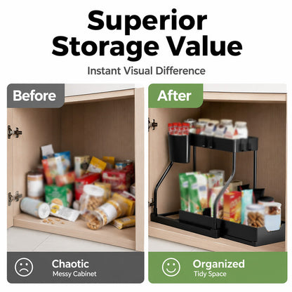 2-Tier Pull-Out Under Sink Organizer