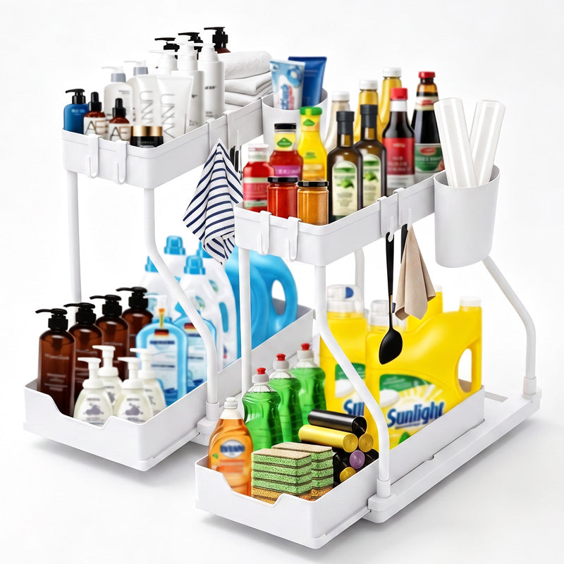 2-Tier Pull-Out Under Sink Organizer