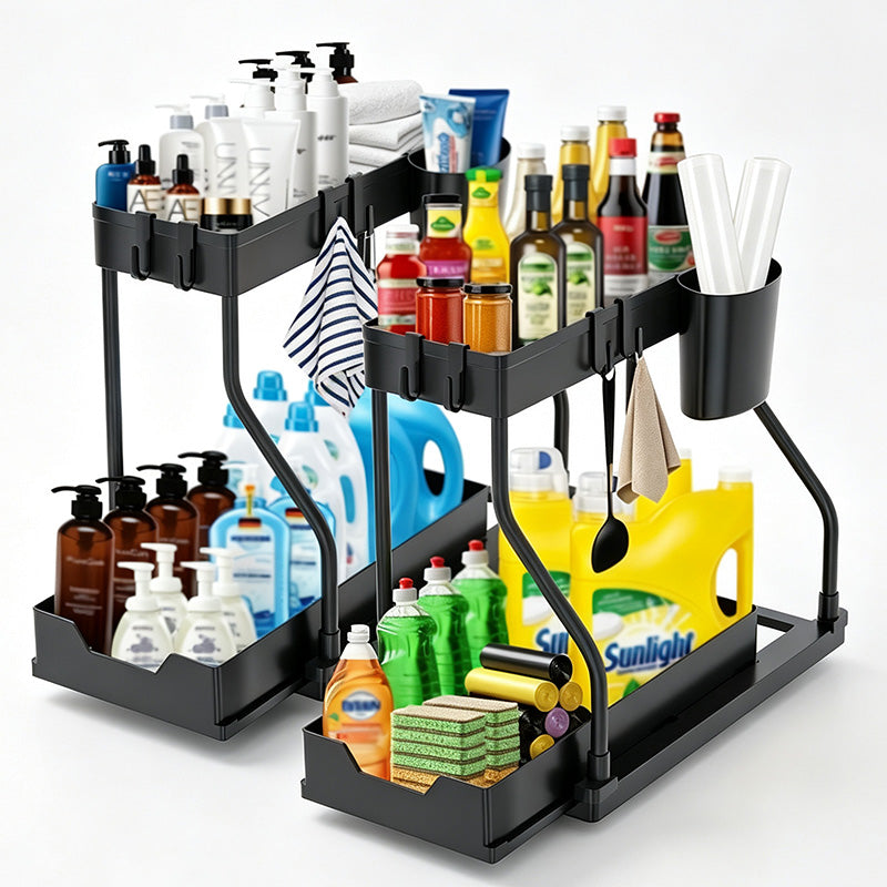 2-Tier Pull-Out Under Sink Organizer