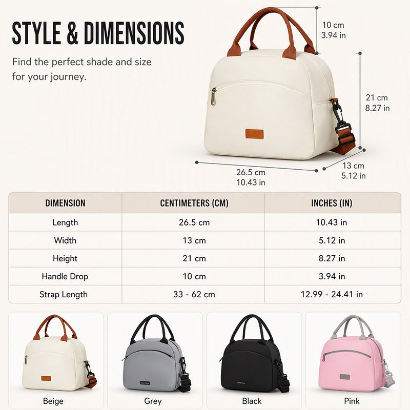 Large Capacity Insulated Lunch Bag